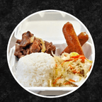 Best Combo 4: 1/2 Rice + 1/2 Pancit + 2 Entrées in Tucson, AZ